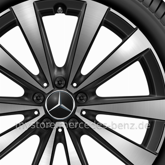 Mercedes-Benz Original Winter-Komplettrad 5-Doppelspeichen schwarz 
