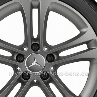 Mercedes-Benz Original Winter-Komplettrad 5-Doppelspeichen grau 