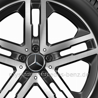 Mercedes-Benz Original Winter-Komplettrad 5-Doppelspeichen schwarz 