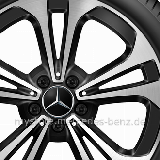 Mercedes-Benz Original Winter-Komplettrad 5-Doppelspeichen schwarz 