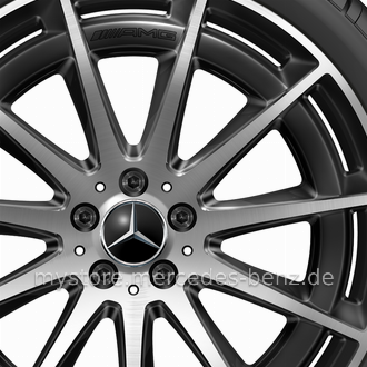 Mercedes-Benz Original Winter-Komplettrad AMG Vielspeichen schwarz 