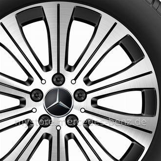 Mercedes-Benz Original Winter-Komplettrad 10-Speichen schwarz 