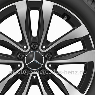 Mercedes-Benz Original Winter-Komplettrad 5-Doppelspeichen schwarz 