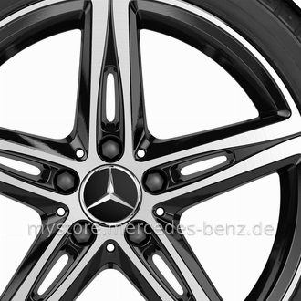 Mercedes-Benz Original Winter-Komplettrad 5-Speichen glanzgedreht 