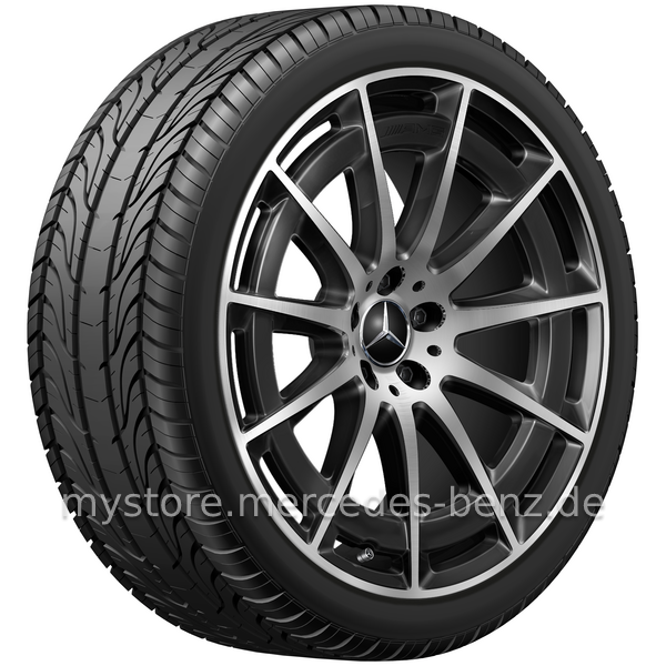 Mercedes-Benz Original Winter-Komplettrad AMG Vielspeichen schwarz 