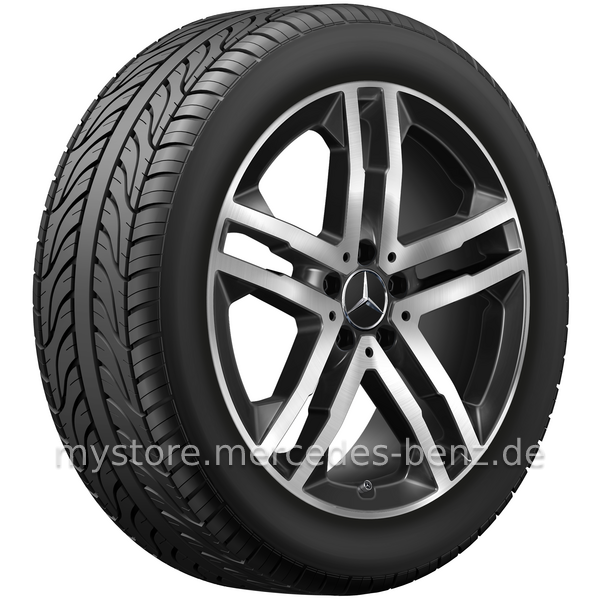 Mercedes-Benz Original Winter-Komplettrad 5-Doppelspeichen schwarz 