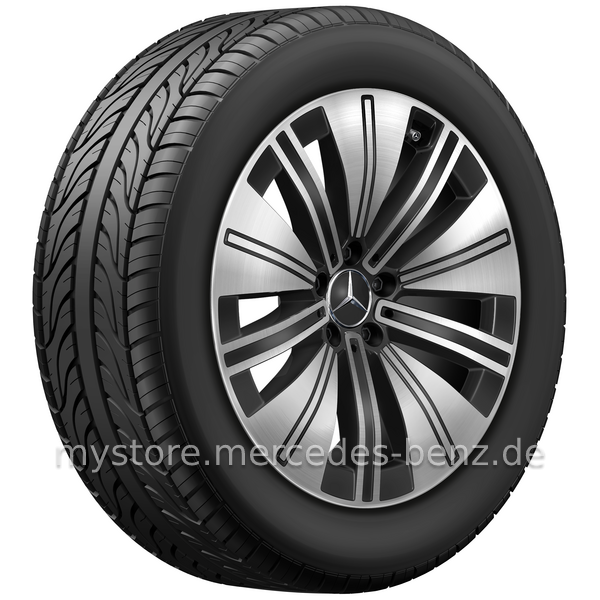Mercedes-Benz Original Winter-Komplettrad 5-Speichen schwarz 