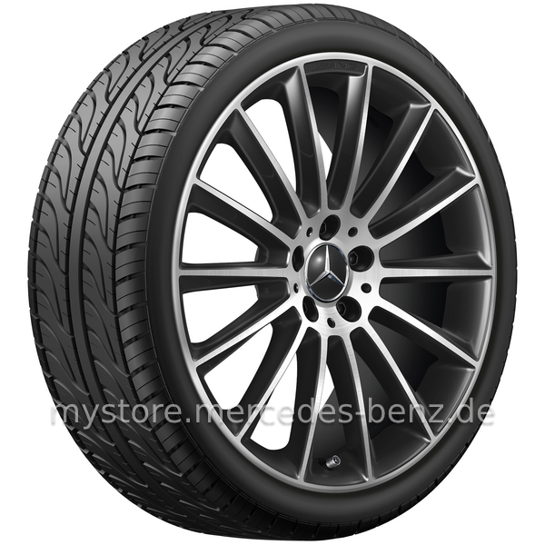 Mercedes-Benz Original Sommer-Komplettrad AMG Vielspeichen schwarz 